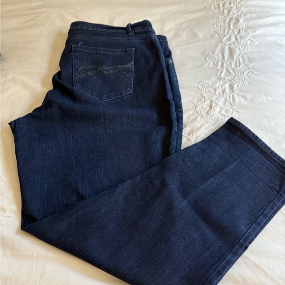 Gloria Vanderbilt Indigo Ankle Jeans - Picture 1 of 8